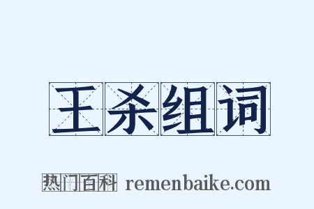 王杀组词是什么意思的图片